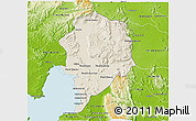 Shaded Relief 3D Map of Sre Ambel, physical outside