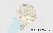 Shaded Relief 3D Map of Sre Ambel, single color outside