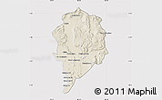 Shaded Relief Map of Sre Ambel, cropped outside