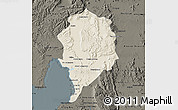 Shaded Relief Map of Sre Ambel, darken