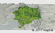 Satellite Panoramic Map of Sre Ambel, lighten, semi-desaturated