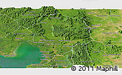 Satellite Panoramic Map of Sre Ambel
