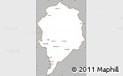 Gray Simple Map of Sre Ambel, cropped outside