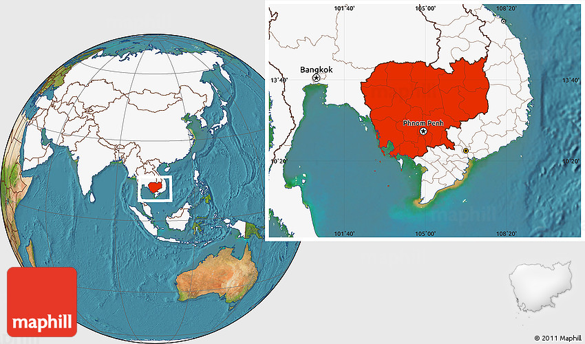 Where Is Cambodia Located On The World Map.