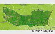 Satellite 3D Map of Koh Nhek, physical outside