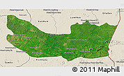 Satellite 3D Map of Koh Nhek, shaded relief outside