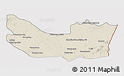 Shaded Relief 3D Map of Koh Nhek, cropped outside