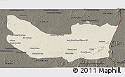 Shaded Relief 3D Map of Koh Nhek, darken