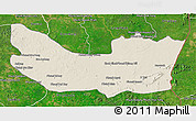 Shaded Relief 3D Map of Koh Nhek, satellite outside