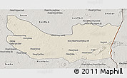Shaded Relief 3D Map of Koh Nhek, semi-desaturated
