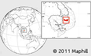 Blank Location Map of Koh Nhek