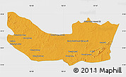 Political Map of Koh Nhek, single color outside