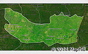 Satellite Map of Koh Nhek, darken