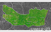 Satellite Map of Koh Nhek, desaturated