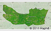 Satellite Map of Koh Nhek, lighten
