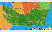 Satellite Map of Koh Nhek, political outside