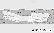 Gray Panoramic Map of Koh Nhek