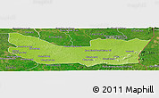 Physical Panoramic Map of Koh Nhek, satellite outside
