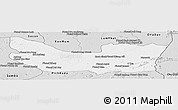 Silver Style Panoramic Map of Koh Nhek