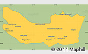 Savanna Style Simple Map of Koh Nhek, single color outside