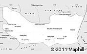 Silver Style Simple Map of Koh Nhek