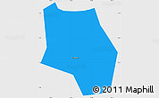 Political Simple Map of Phnom Penh (PC), single color outside