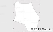 Silver Style Simple Map of Phnom Penh (PC), cropped outside
