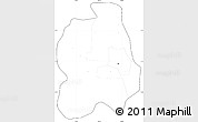 Blank Simple Map of Phnom Penh, cropped outside, no labels