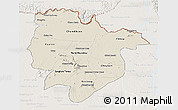Shaded Relief 3D Map of Preah Vihear, lighten