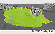 Physical 3D Map of Chom Khsan, darken, desaturated