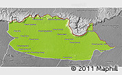 Physical 3D Map of Chom Khsan, desaturated