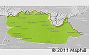 Physical 3D Map of Chom Khsan, lighten, desaturated