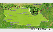 Physical 3D Map of Chom Khsan, satellite outside