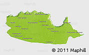 Physical 3D Map of Chom Khsan, single color outside