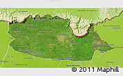 Satellite 3D Map of Chom Khsan, physical outside