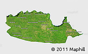 Satellite 3D Map of Chom Khsan, single color outside