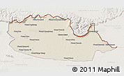 Shaded Relief 3D Map of Chom Khsan, lighten
