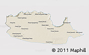 Shaded Relief 3D Map of Chom Khsan, single color outside