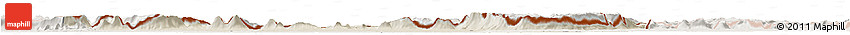 Shaded Relief Horizon Map of Chom Khsan, lighten