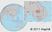 Gray Location Map of Chom Khsan