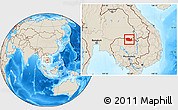 Shaded Relief Location Map of Chom Khsan