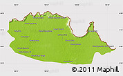 Physical Map of Chom Khsan, cropped outside