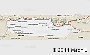 Classic Style Panoramic Map of Chom Khsan