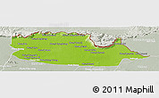Physical Panoramic Map of Chom Khsan, lighten, semi-desaturated