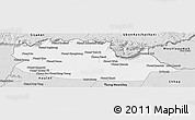 Silver Style Panoramic Map of Chom Khsan