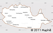Classic Style Simple Map of Chom Khsan, cropped outside
