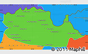 Political Simple Map of Chom Khsan