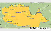 Savanna Style Simple Map of Chom Khsan