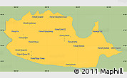 Savanna Style Simple Map of Chom Khsan, single color outside