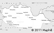 Silver Style Simple Map of Chom Khsan